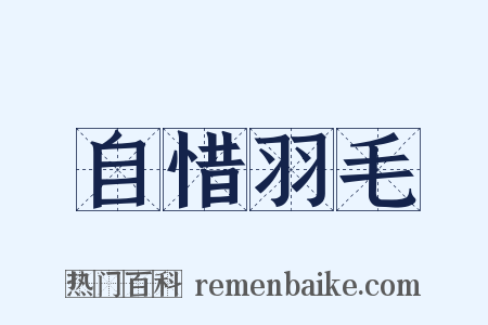 自惜羽毛是什么意思的图片